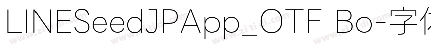 LINESeedJPApp_OTF Bo字体转换